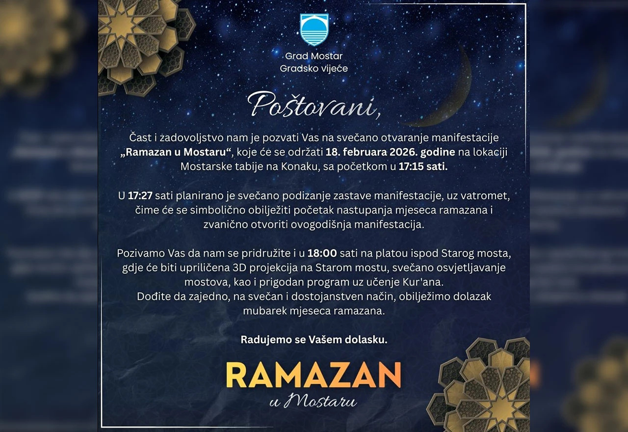 Mostar svečano dočekuje početak manifestacije Ramazan u Mostaru