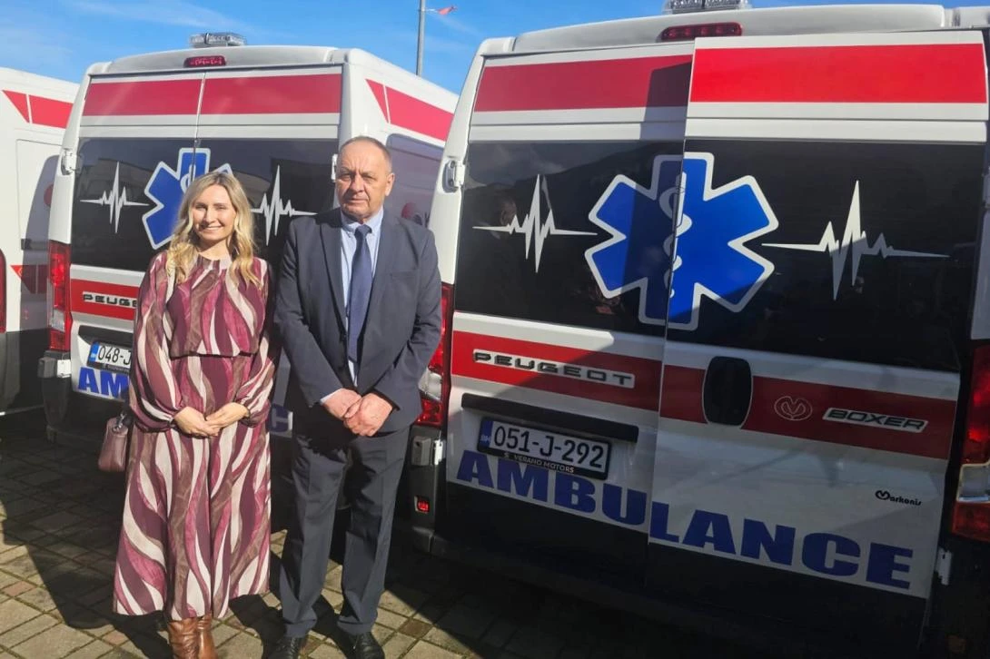 Prozor-Rama dobila novo sanitetsko vozilo vrijedno 150 tisuća KM