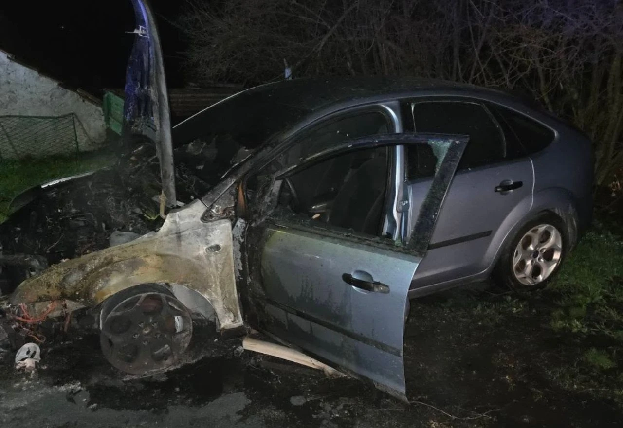 Gorio automobil kod Mostara