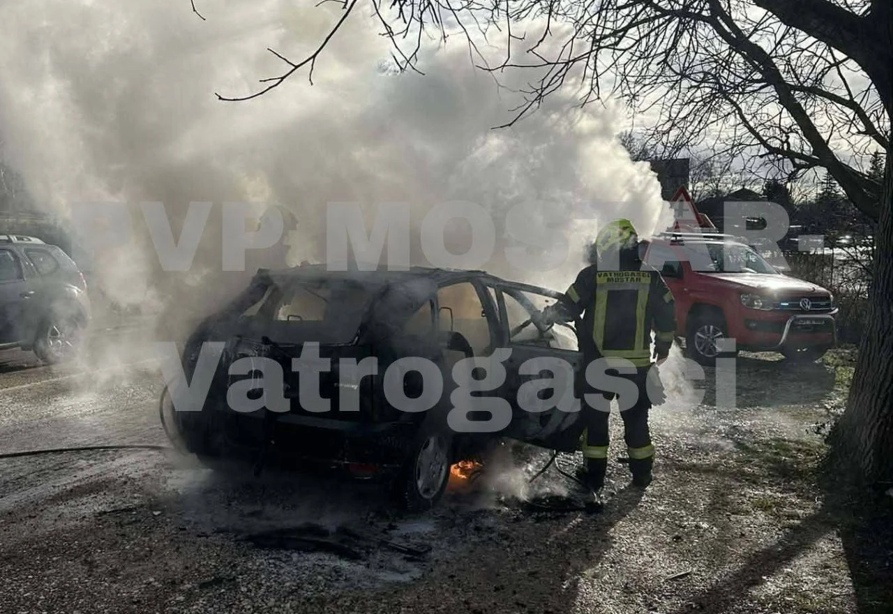 Požari na automobilima u Mostaru, šest prometnih nesreća i kaznenih djela u HNŽ-u