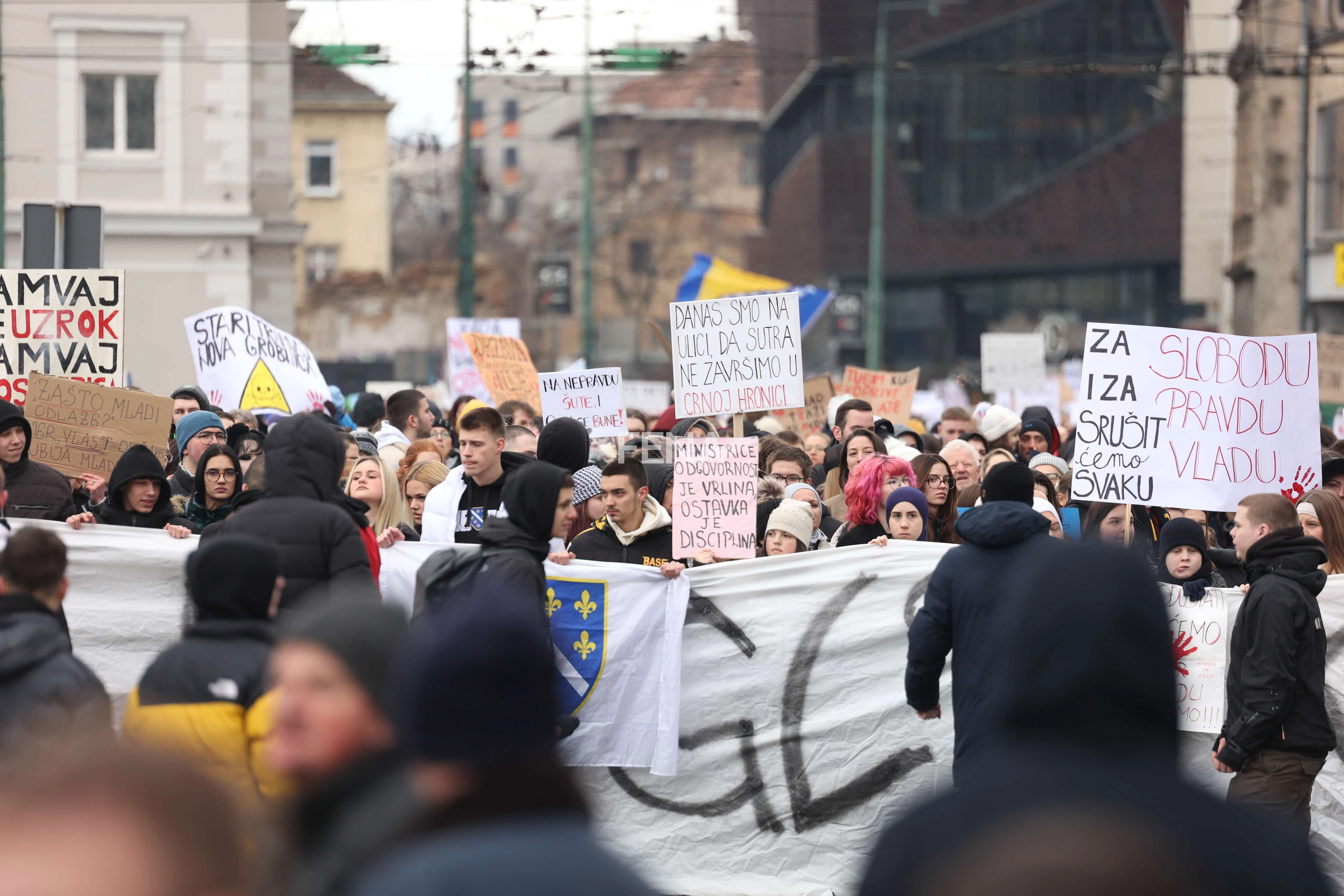 Završen prosvjed u Sarajevu: Izneseni zahtjevi