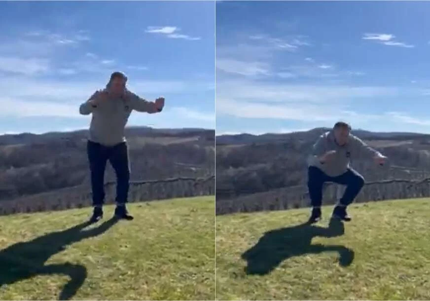 VIDEO | Dodik se pohvalio izvođenjem čučnjeva