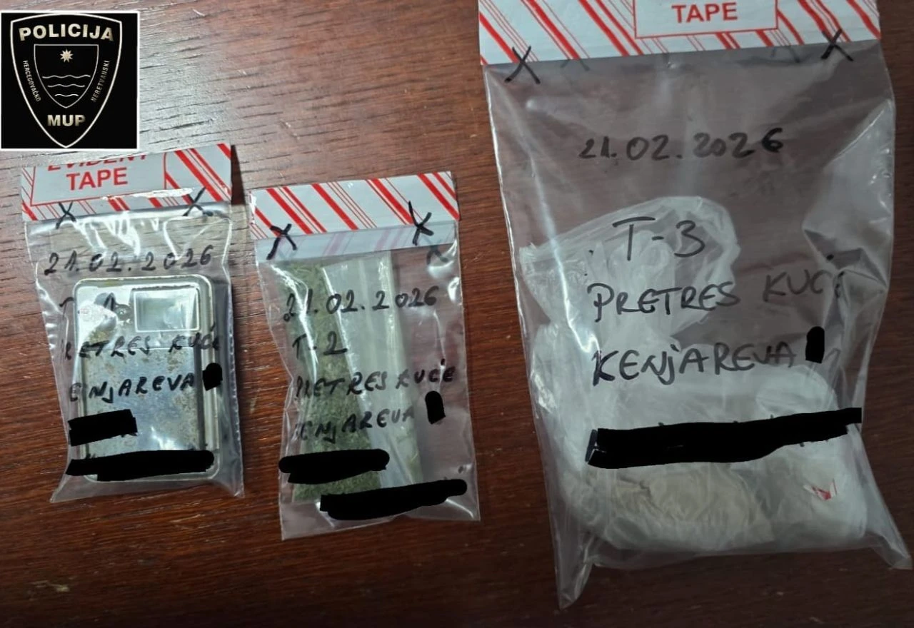 Pretres kuće u Mostaru: Kod 47-godišnjaka pronađen heroin