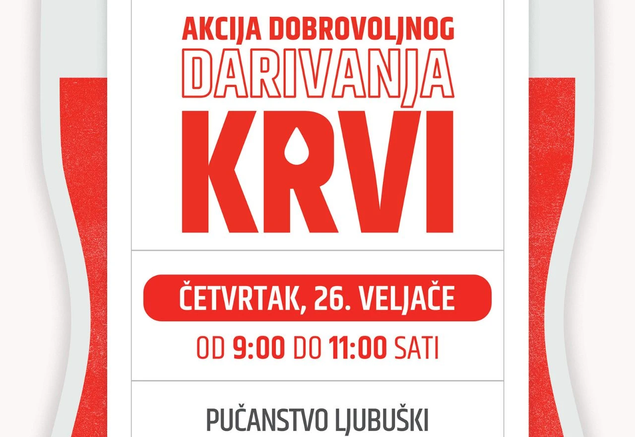 Akcija dobrovoljnog darivanja krvi u Ljubuškom