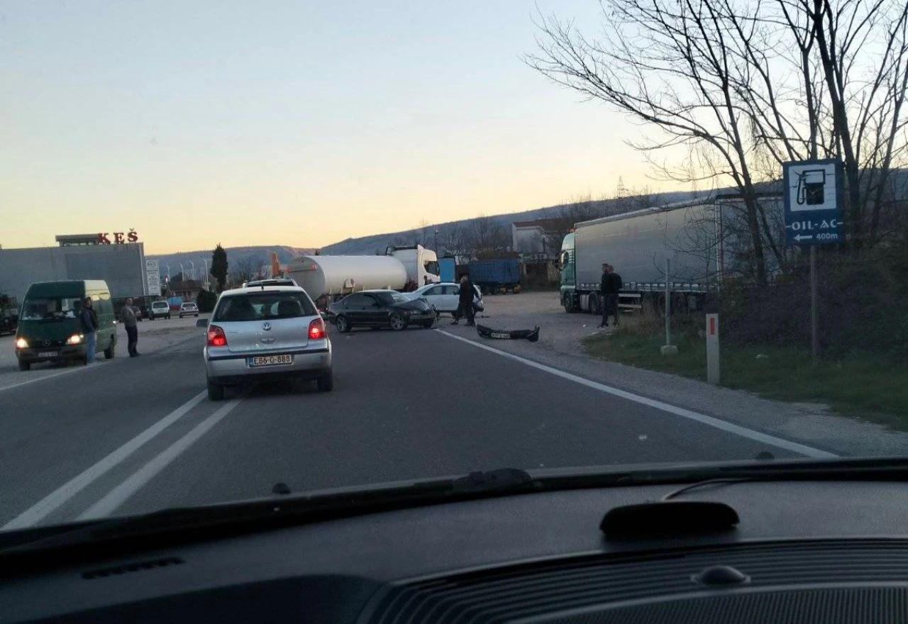 Sudar dva automobila u Ortiješu