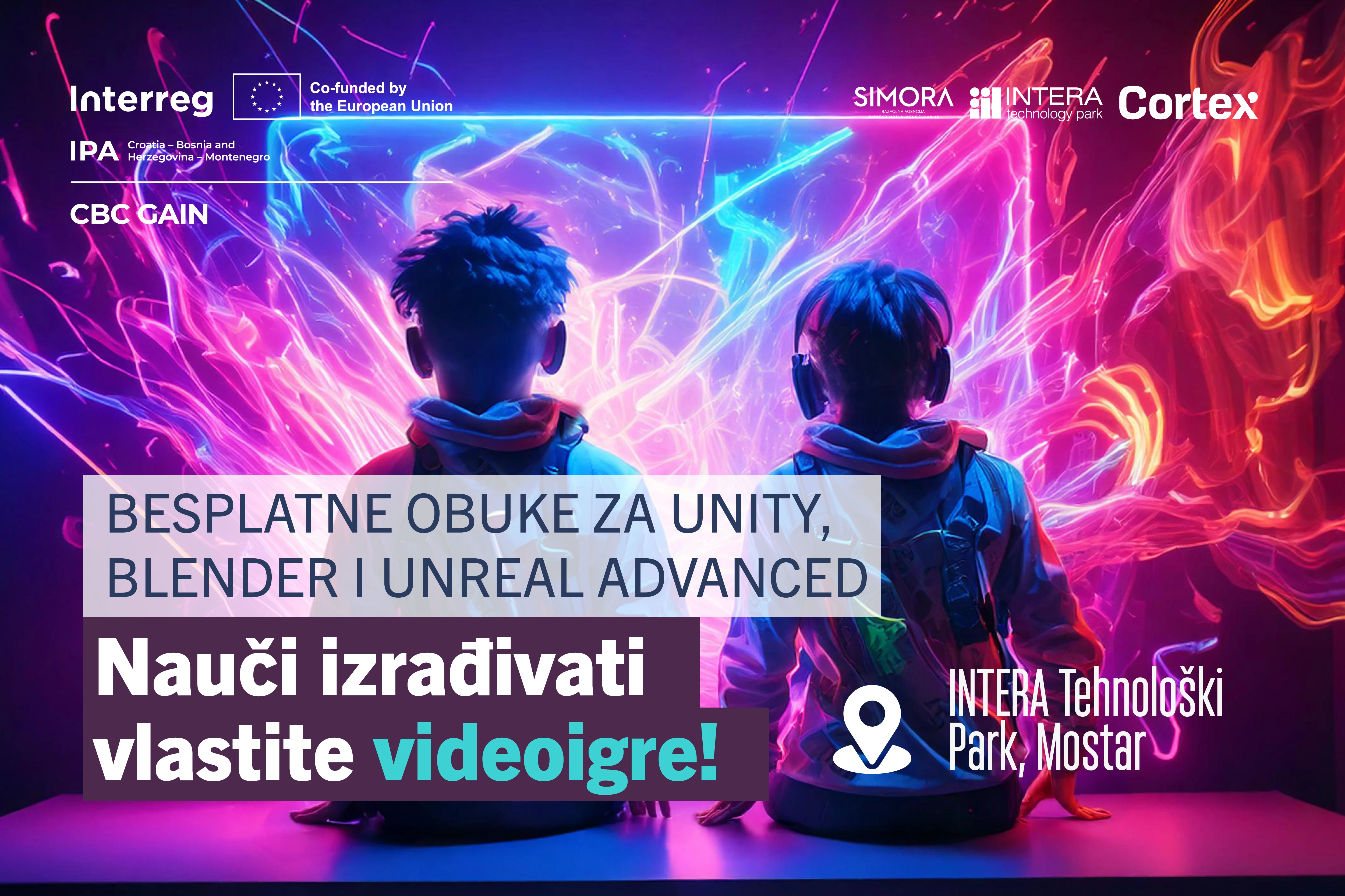 Besplatne Unity, Blender i Unreal Engine Advanced obuke u INTERA Tehnološkom Parku!
