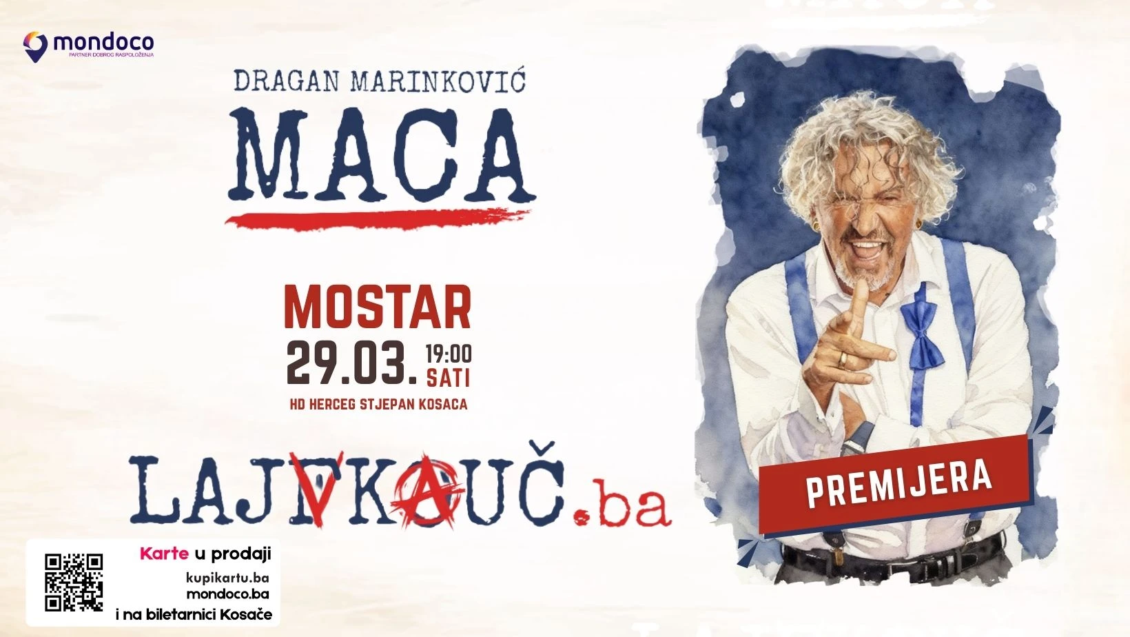 Nova predstava Dragana Marinkovića Mace - Lajfkouč.ba kreće na prvu BH turneju