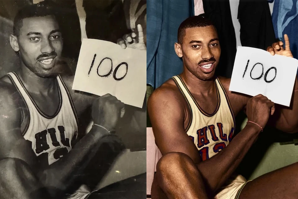 Wilt Chamberlain, igrač koji je postigao 100 poena u jednoj utakmici