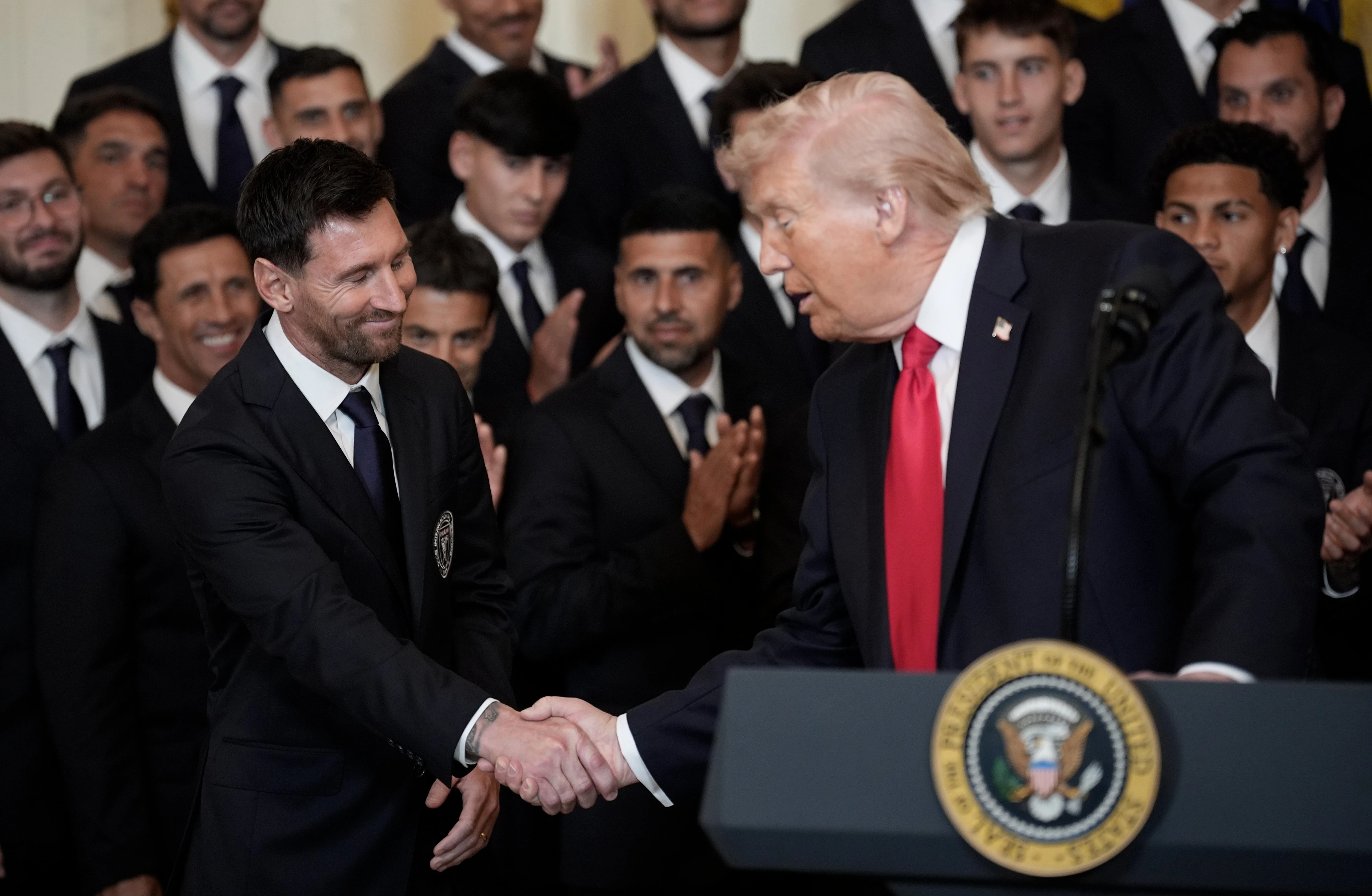 Messi i društvo na prijemu u Bijeloj kući, Trump govorio i o Iranu