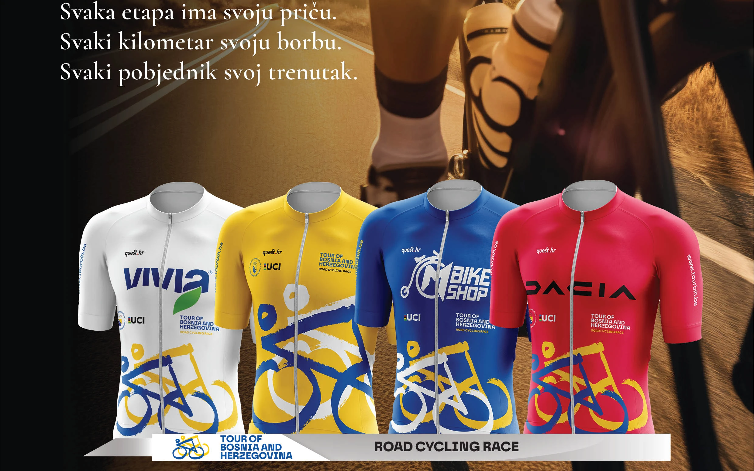 Boje pobjede: Dresovi koji će ispisati povijest prvog izdanja Tour of BiH