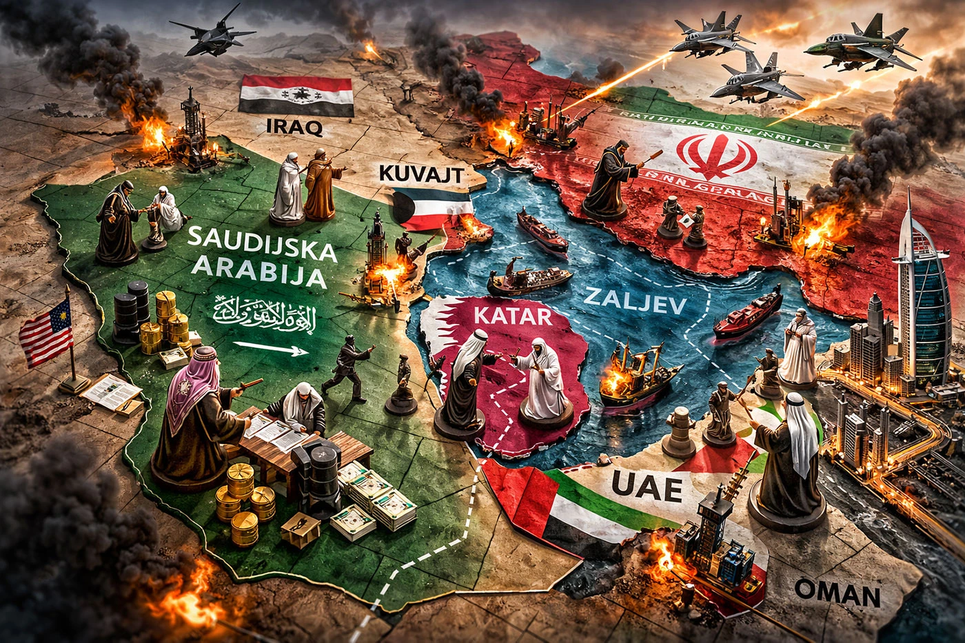 Zaljevske države navodno razmatraju povlačenje iz američkih ugovora zbog rata s Iranom
