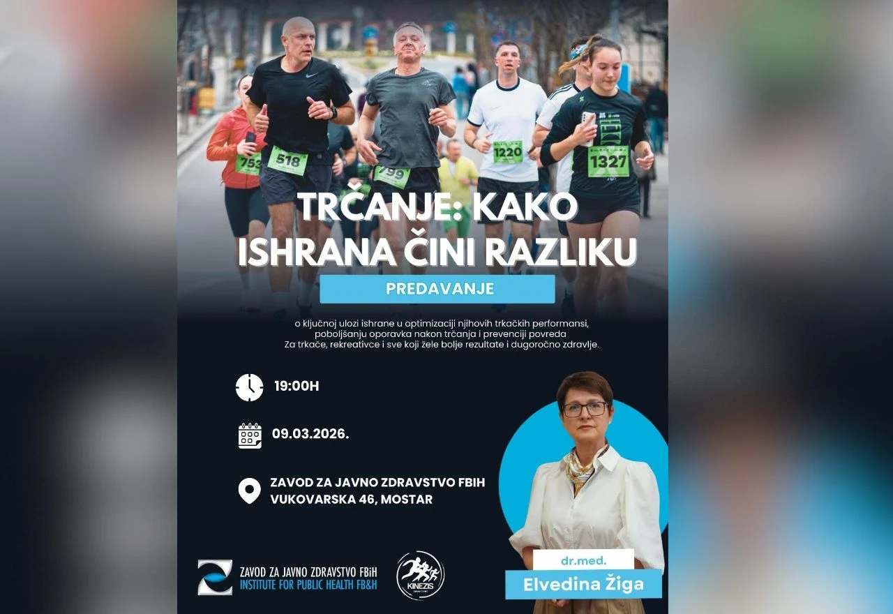Predavanje u Mostaru: ''Trčanje: Kako ishrana čini razliku?''