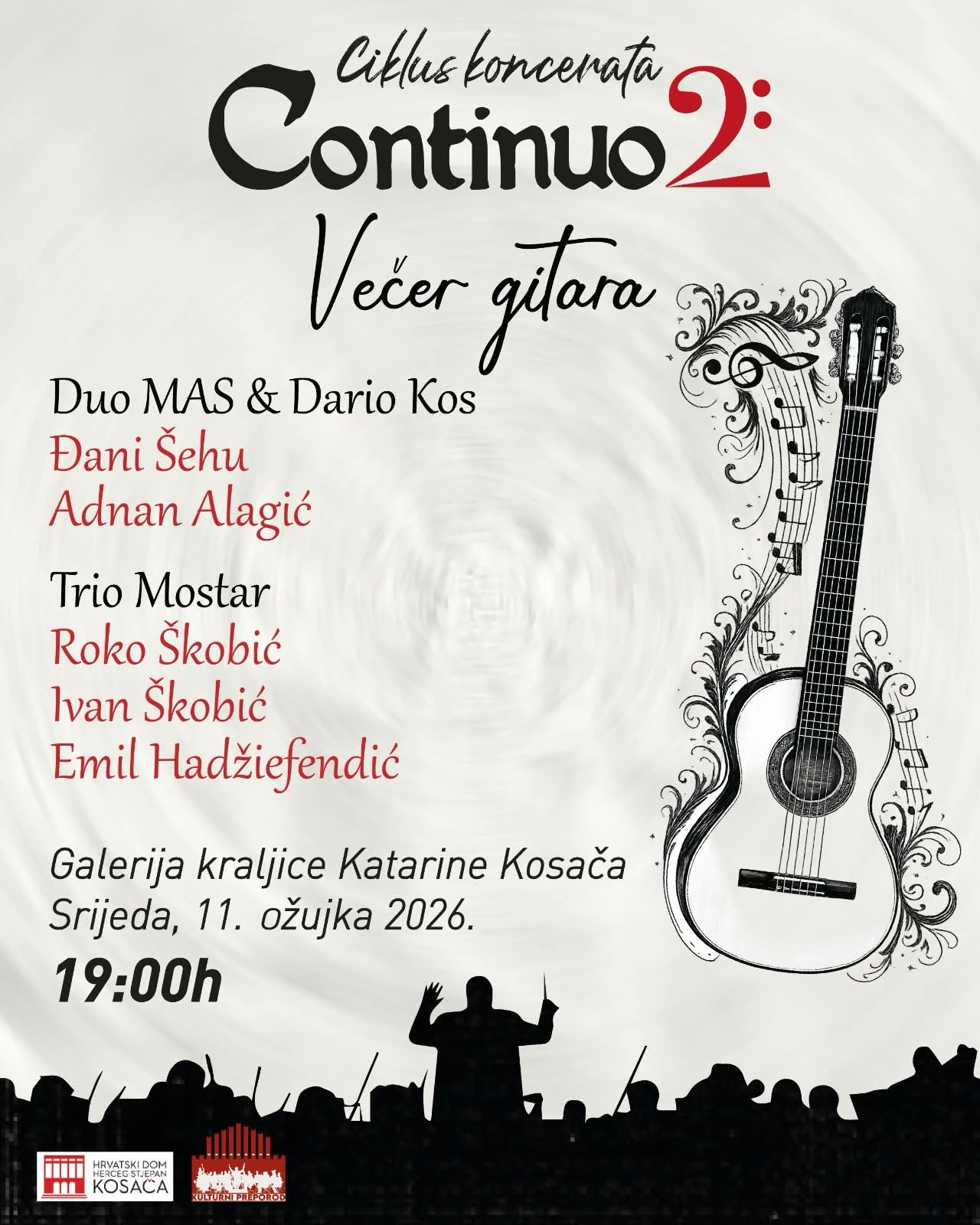 Mostar: Večer gitare u HKD Kosača