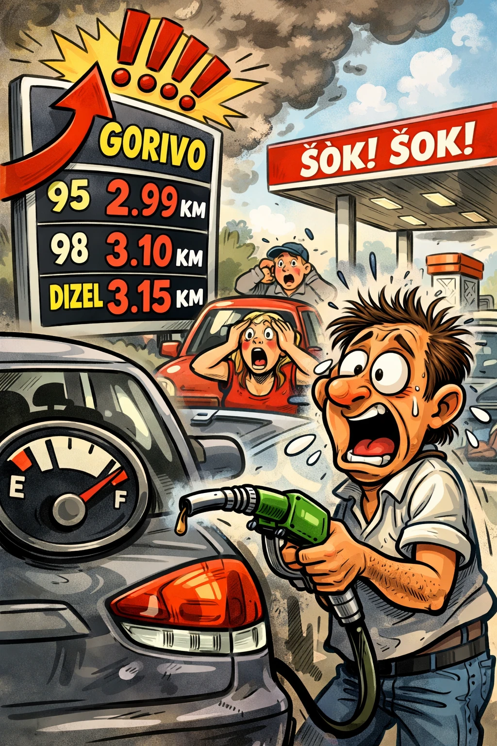 Dizel u Mostaru probio 3,30 KM