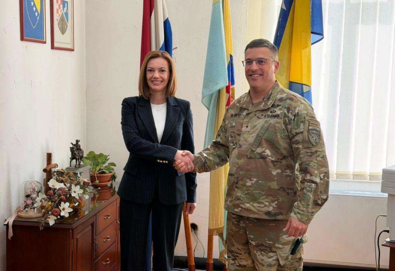 Iva Raguž u Čapljini primila zapovjednika NATO stožera Sarajevo