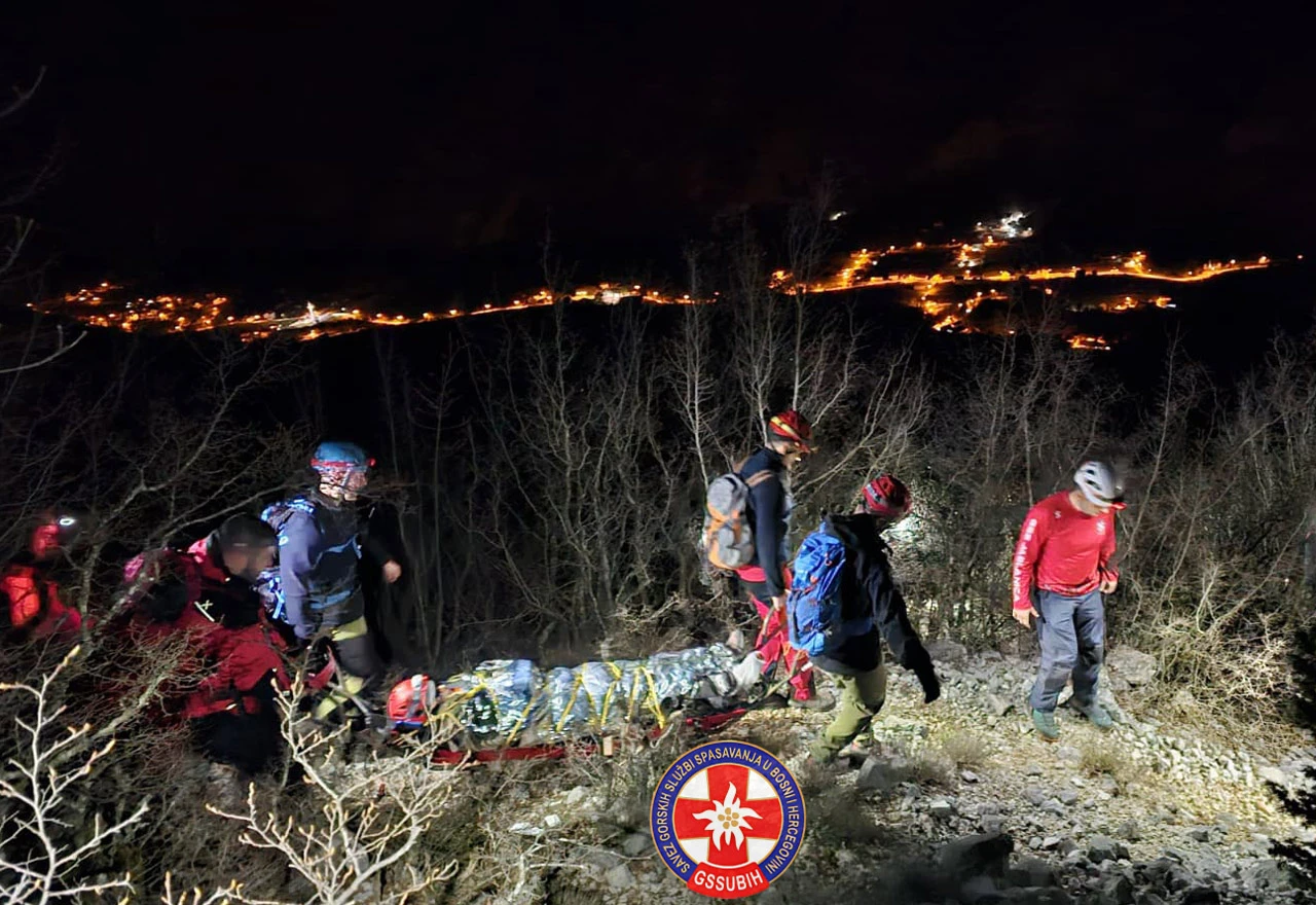 FOTO | Dvije ženske osobe ozlijeđene na Čvrsnici spašene brzom akcijom GSS-a