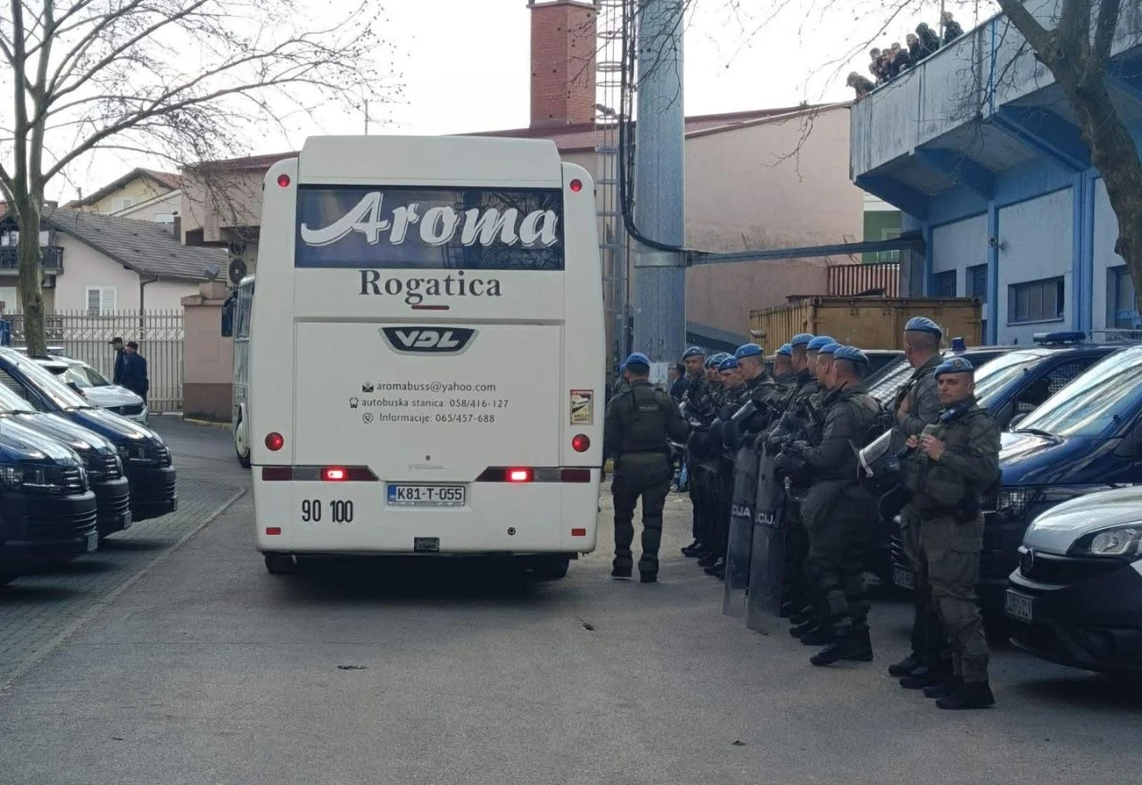 Policajci svih redova u Širokom Brijegu, ima ih i iz Sarajeva