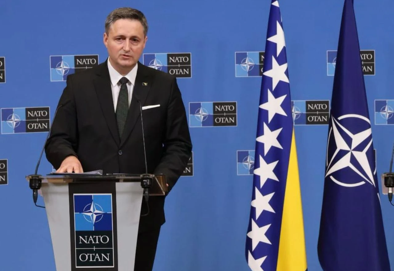 Bećirović prvog dana predsjedavanja posjetio sjedište NATO-a u Bruxellesu