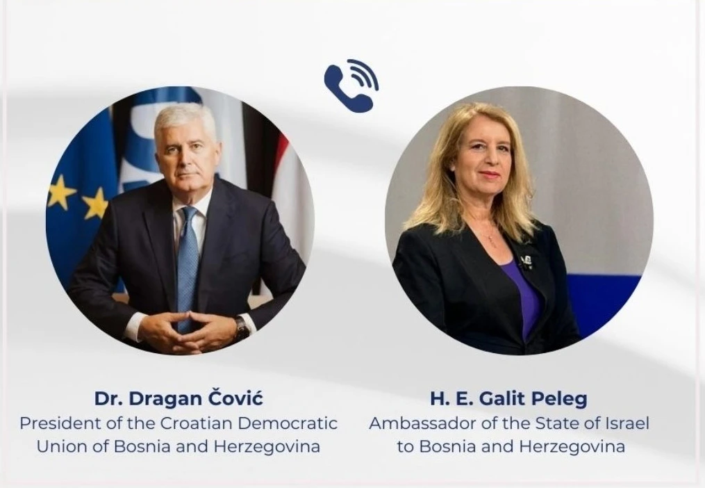 Izraelska veleposlanica s Čovićem: Hrvati u BiH stoje na pravoj strani povijesti