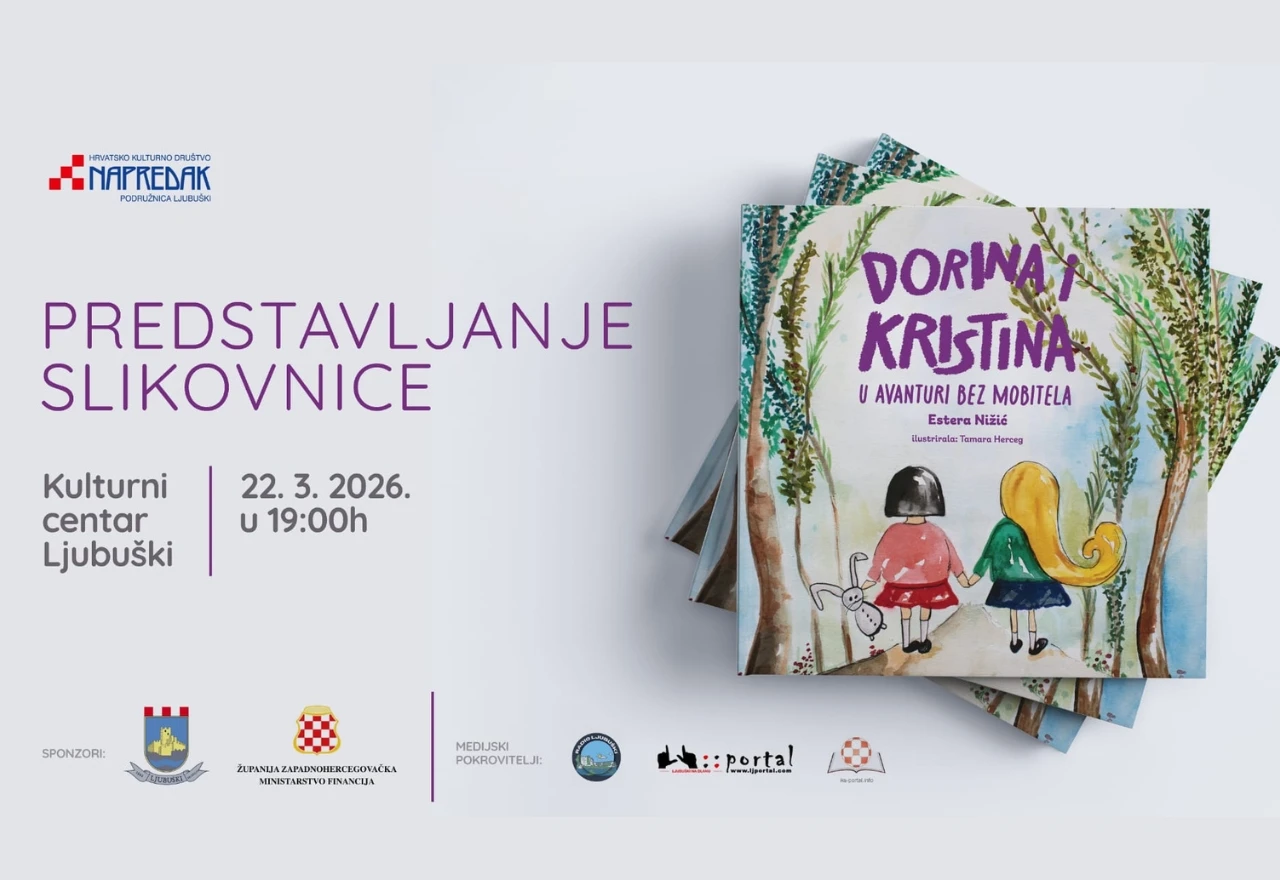 U Ljubuškom predstavljanje slikovnice "Dorina i Kristina u avanturi bez mobitela"