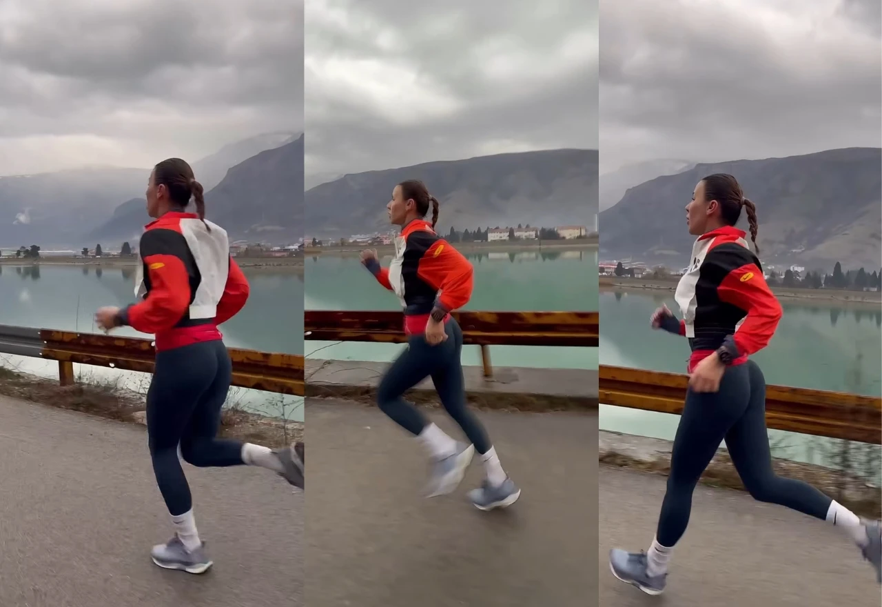 Ines Jarak na treninzima prije polumaratona