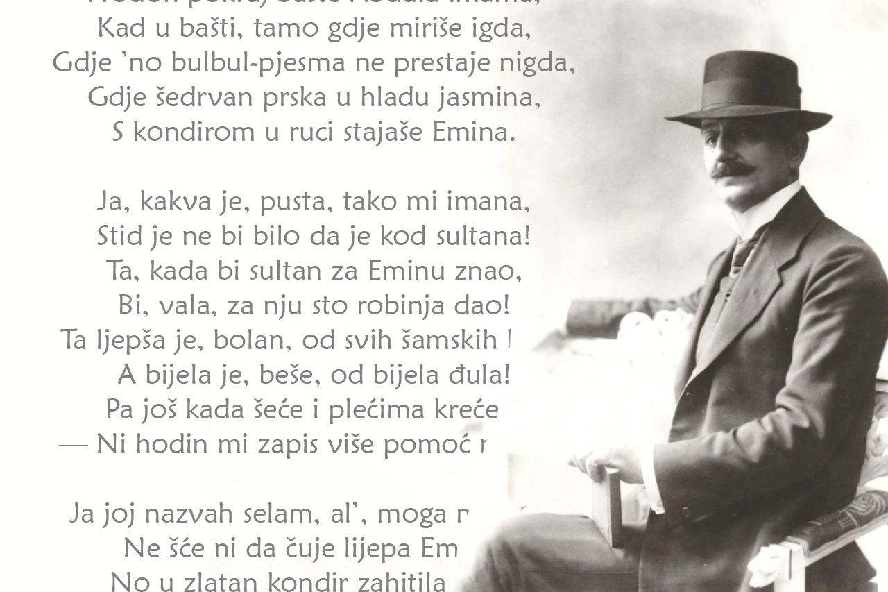 Poslušajte uglazbljenu "Prvu Šantićevu Eminu"