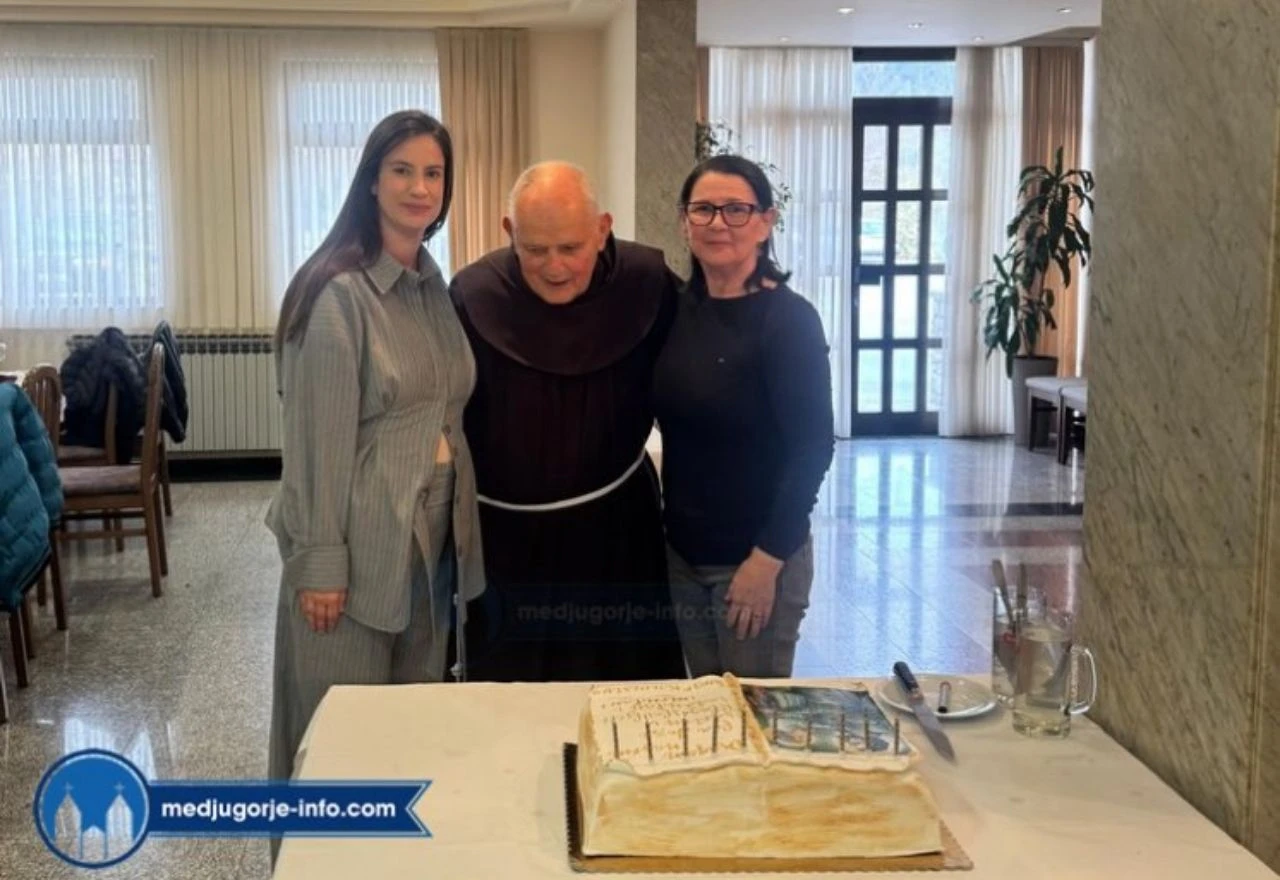 VIDEO | Fra Jozo Zovko proslavio 85. rođendan u Širokom Brijegu