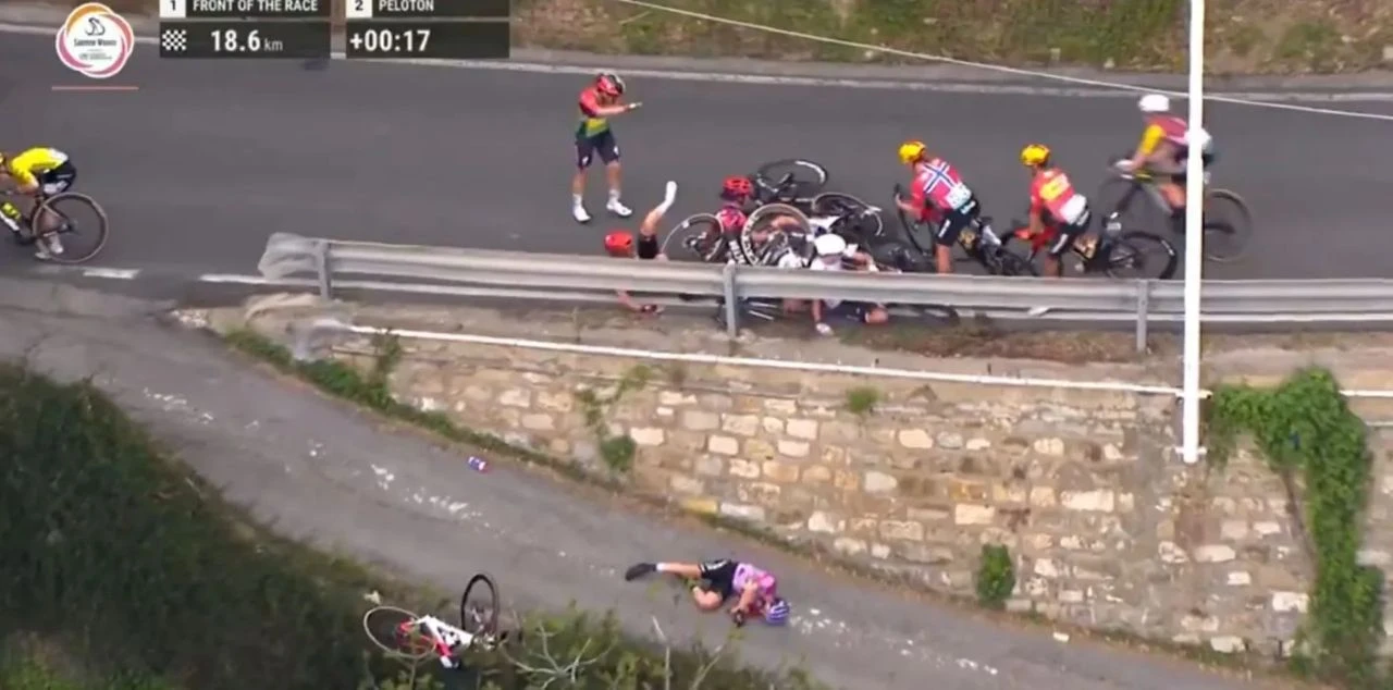 Užasan pad Debore Silvestri na utrci Milano - San Remo