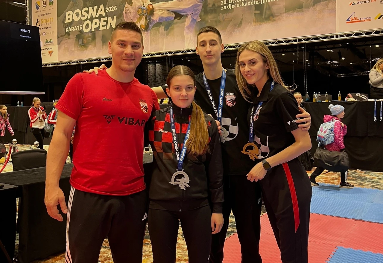 Karate klub "Široki" osvojio tri medalje na velikom međunarodnom turniru