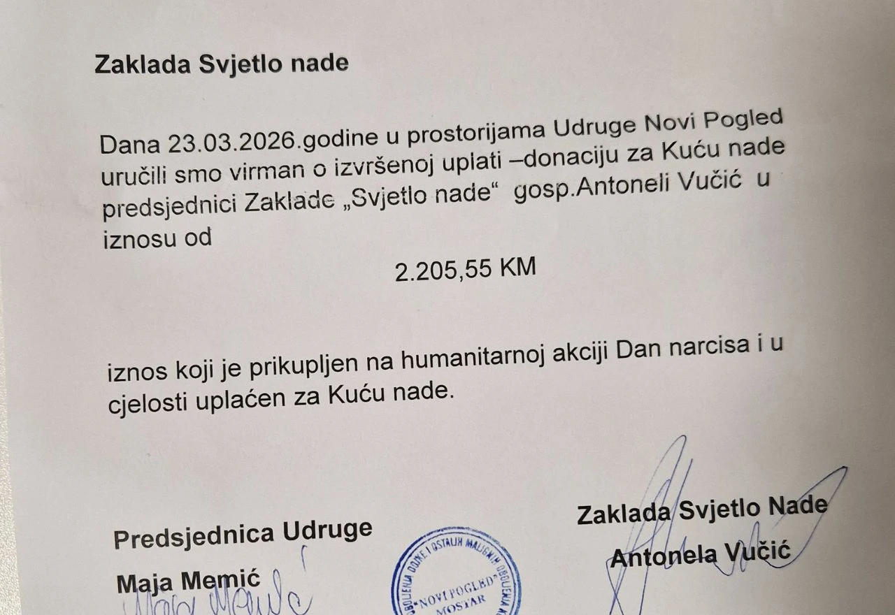 Donacija za "Kuću nade"