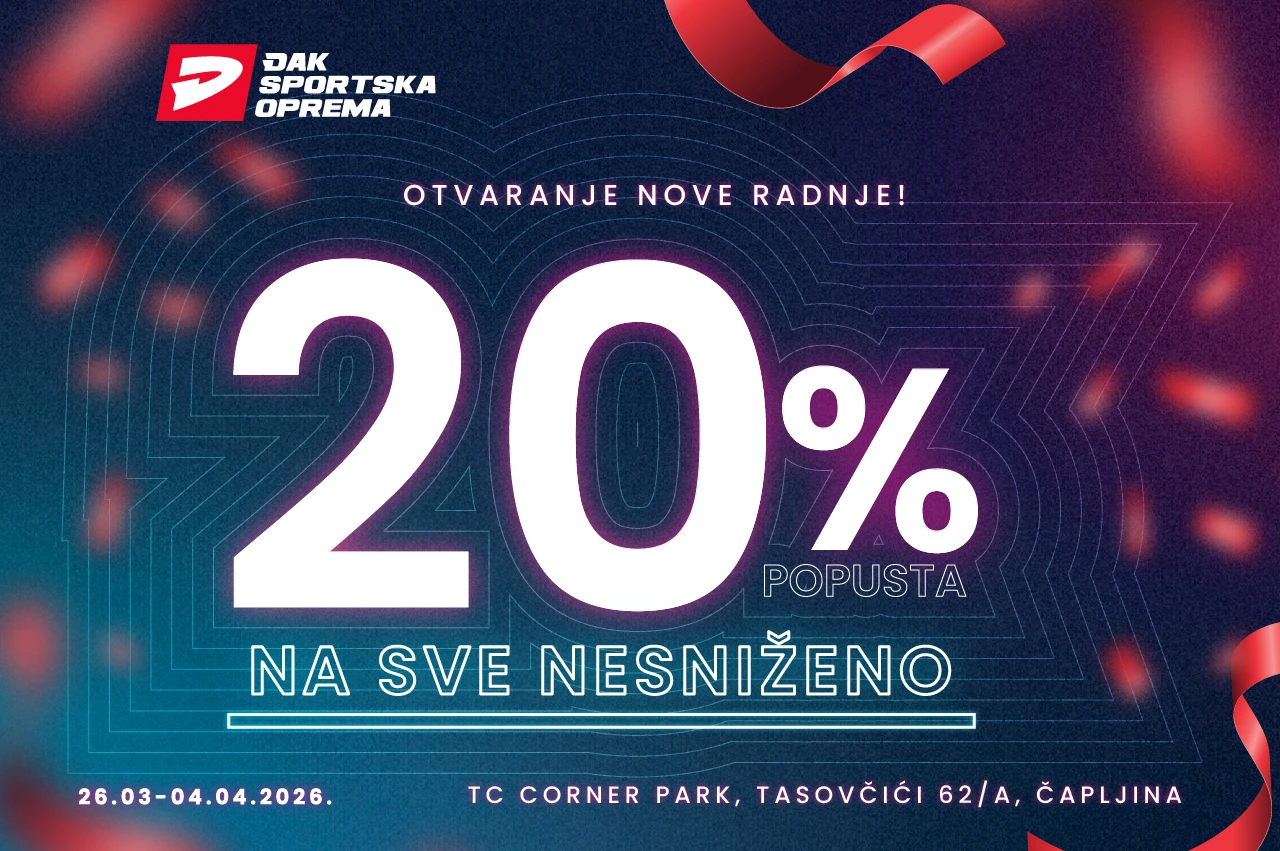 Đak Sport otvara vrata u Čapljini - iskoristite 20% popusta na nesnižene artikle!