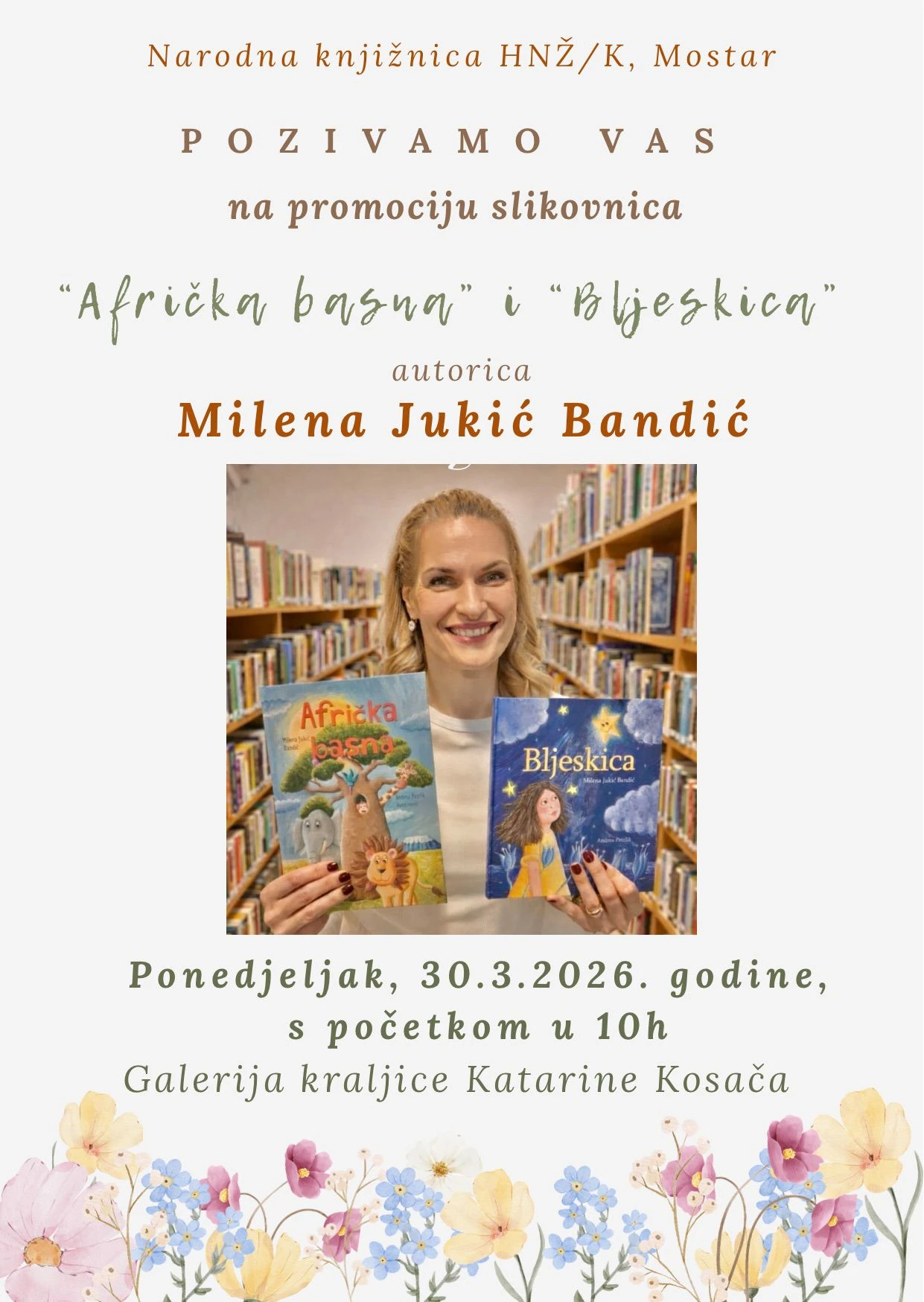 U Kosači promocija slikovnica ''Afrička basna'' i ''Bljeskica''