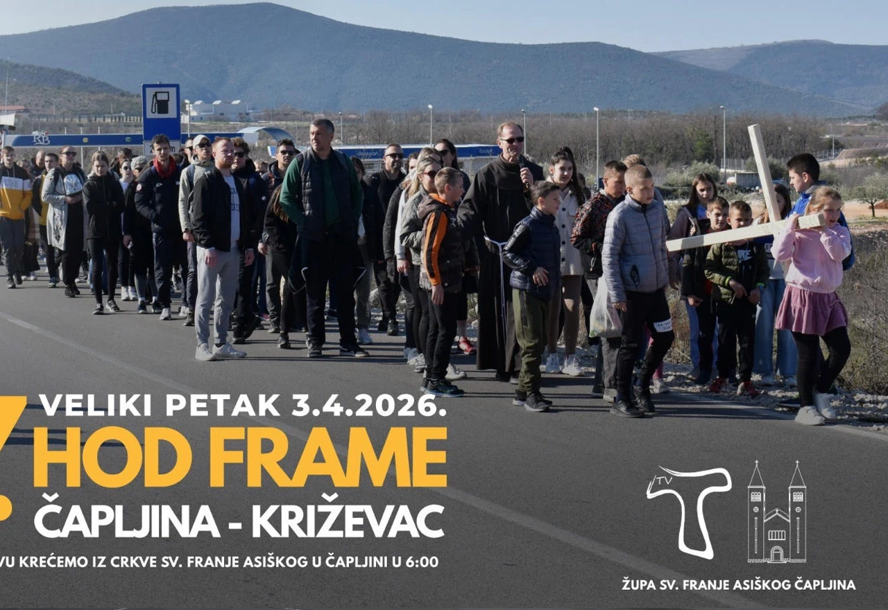 Frama Čapljina organizira hodočašće na Križevac na Veliki petak