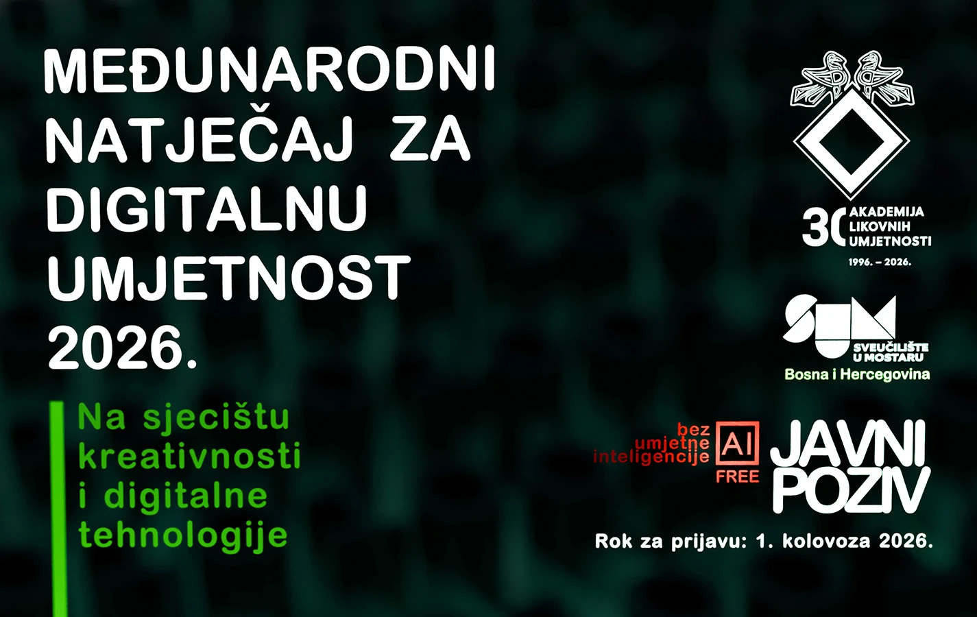 Akademija u Širokom Brijegu raspisala natječaj digitalne umjetnosti