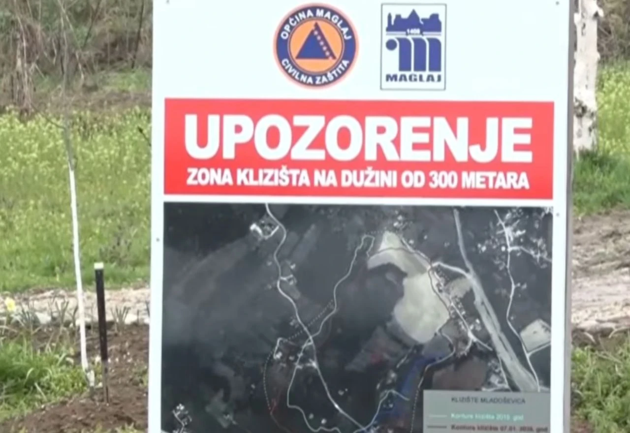 Klizište kod Maglaja ugrožava stambene objekte i Koridor 5c