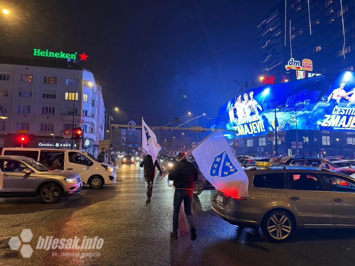 Slavlje povijesnog plasmana u Sarajevu