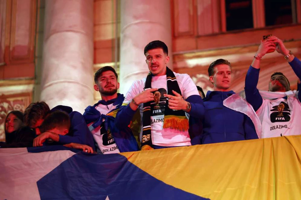 Doček reprezaentacije BiH u Sarajevu