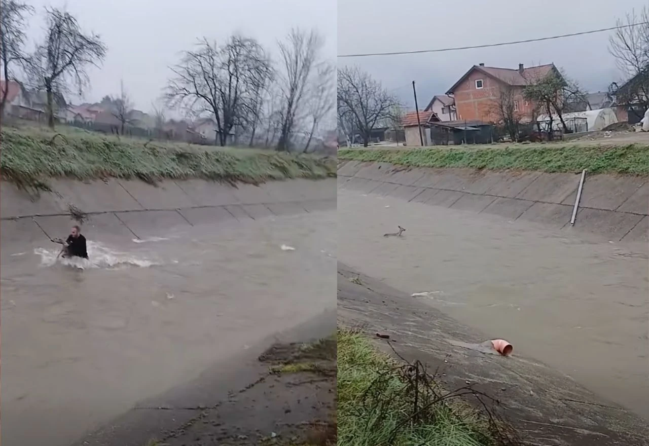 VIDEO | Jovan spasio srnu iz nabujale rijeke