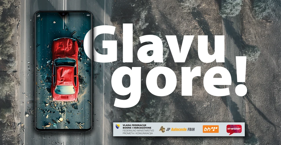 Četvrta medijska kampanja ''Glavu gore! Stop korištenju mobitela u prometu!''