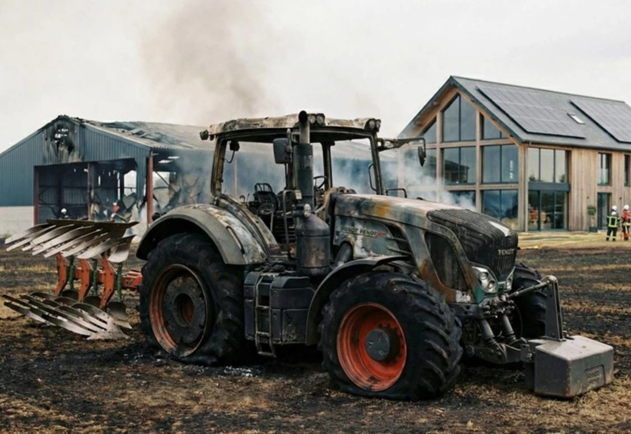 Izgorio traktor vrijedan 30 tisuća eura