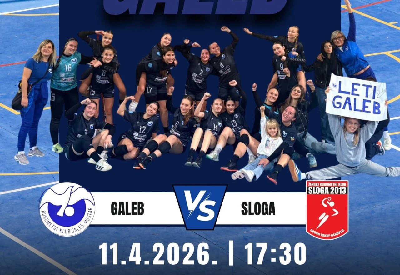 Rukometašice Galeba i Sloge igraju derbi za vrh ljestvice u Mostaru