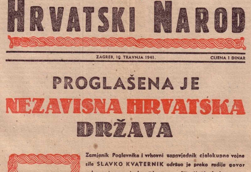 Prije 85 godina Slavko Kvaternik proglasio je Nezavisnu Državu Hrvatsku
