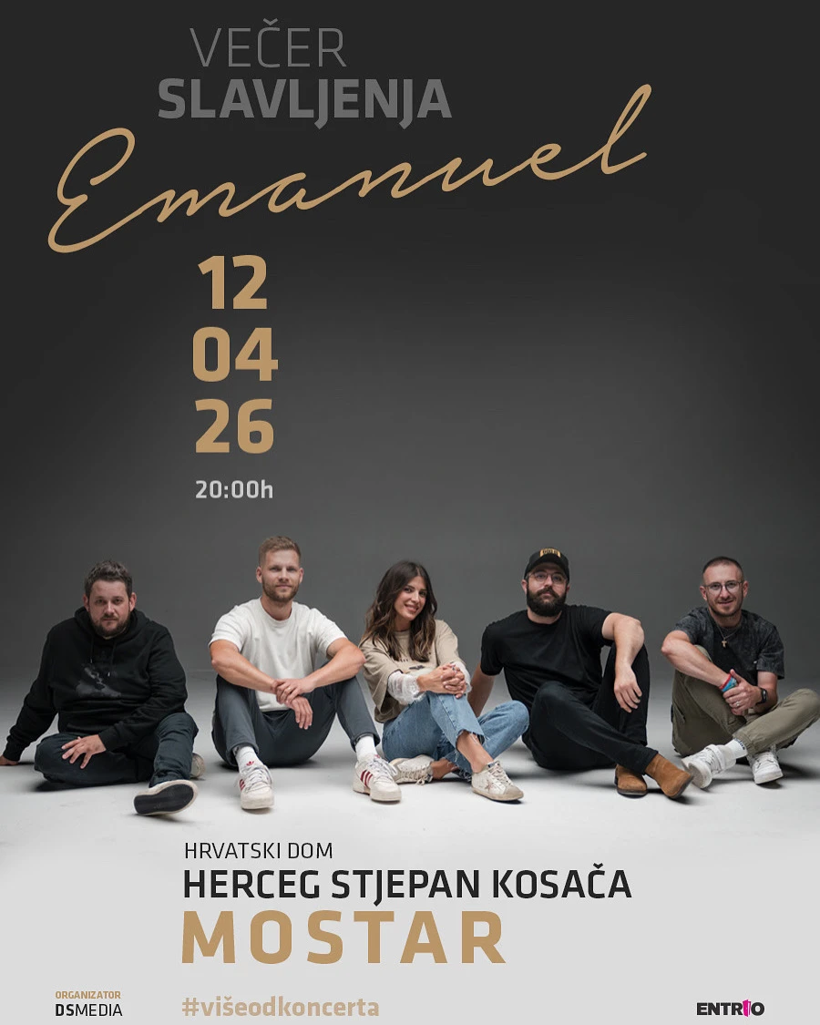 Duhovno-glazbena večer s Grupom Emanuel u Mostaru