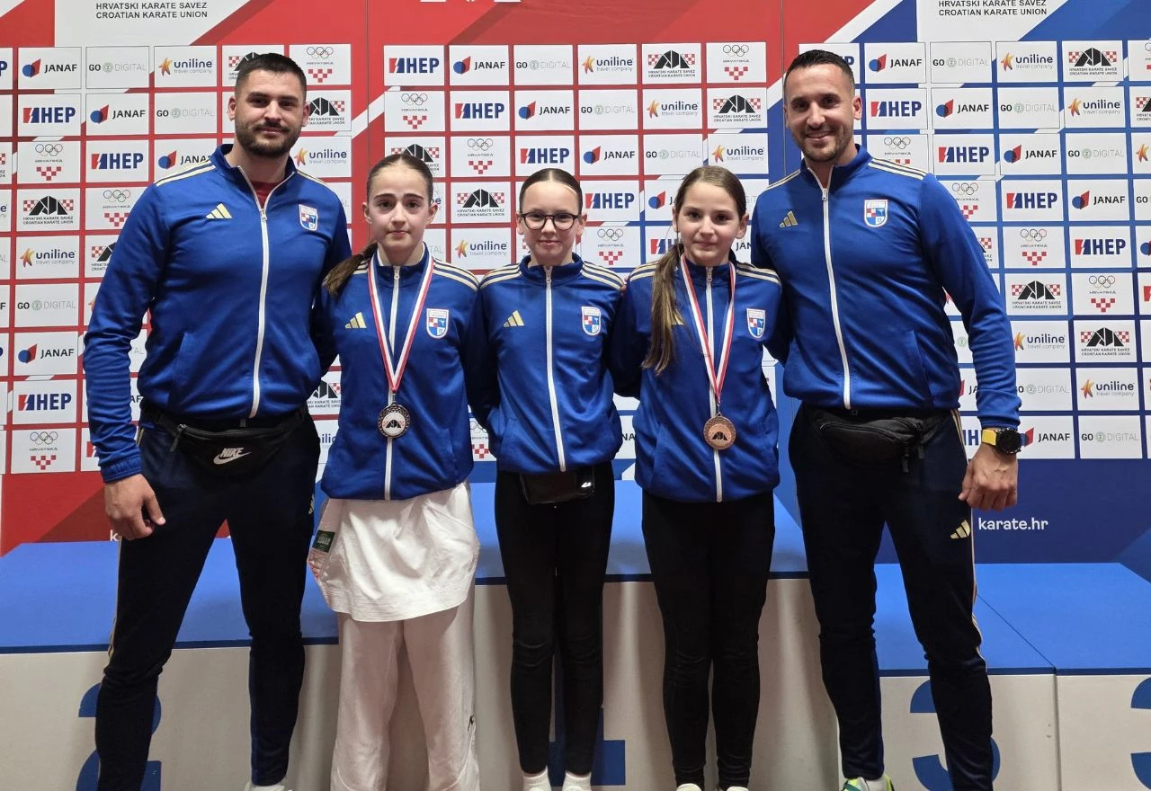 Karate klub Široki Brijeg osvojio tri medalje na Kupu Hrvatske