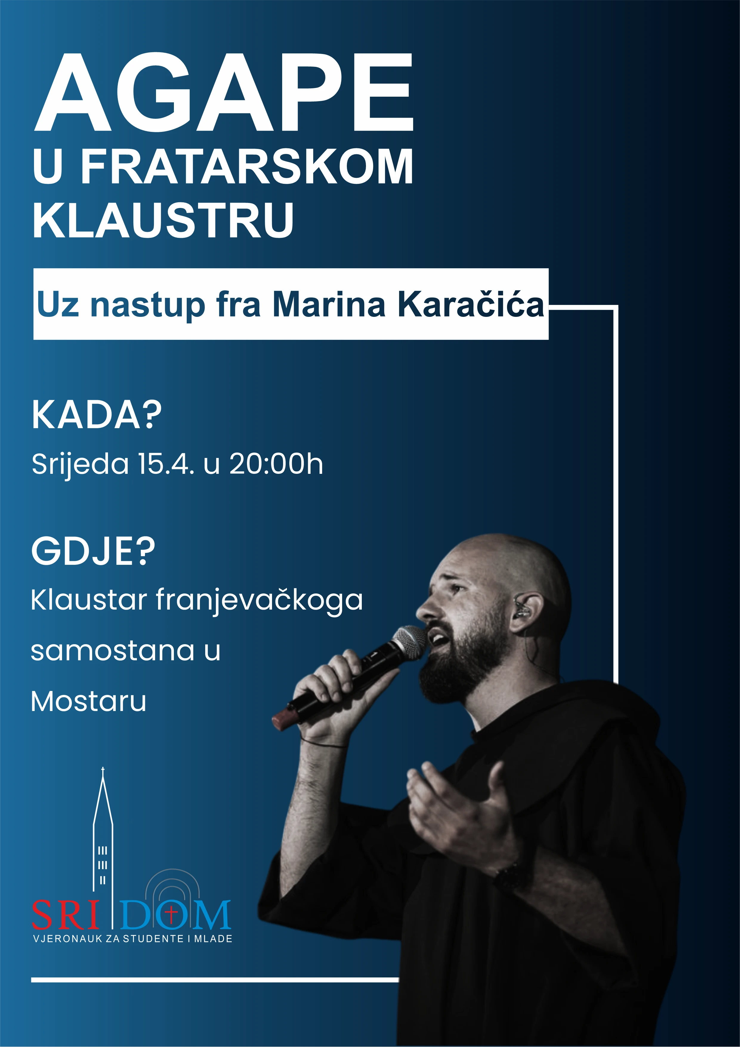 Novi vjeronaučni susret u Mostaru uz glazbeni nastup fra Marina Karačića