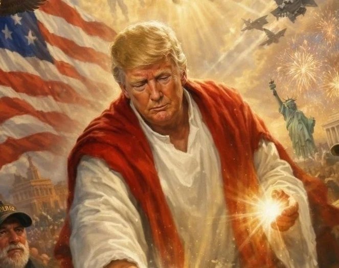 Trump zaratio s Papom pa se objavio kao Isus