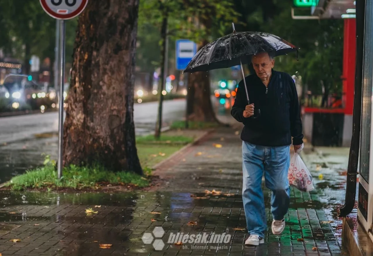 U Mostaru kiša i pljuskovi, od četvrtka vedro i stabilno