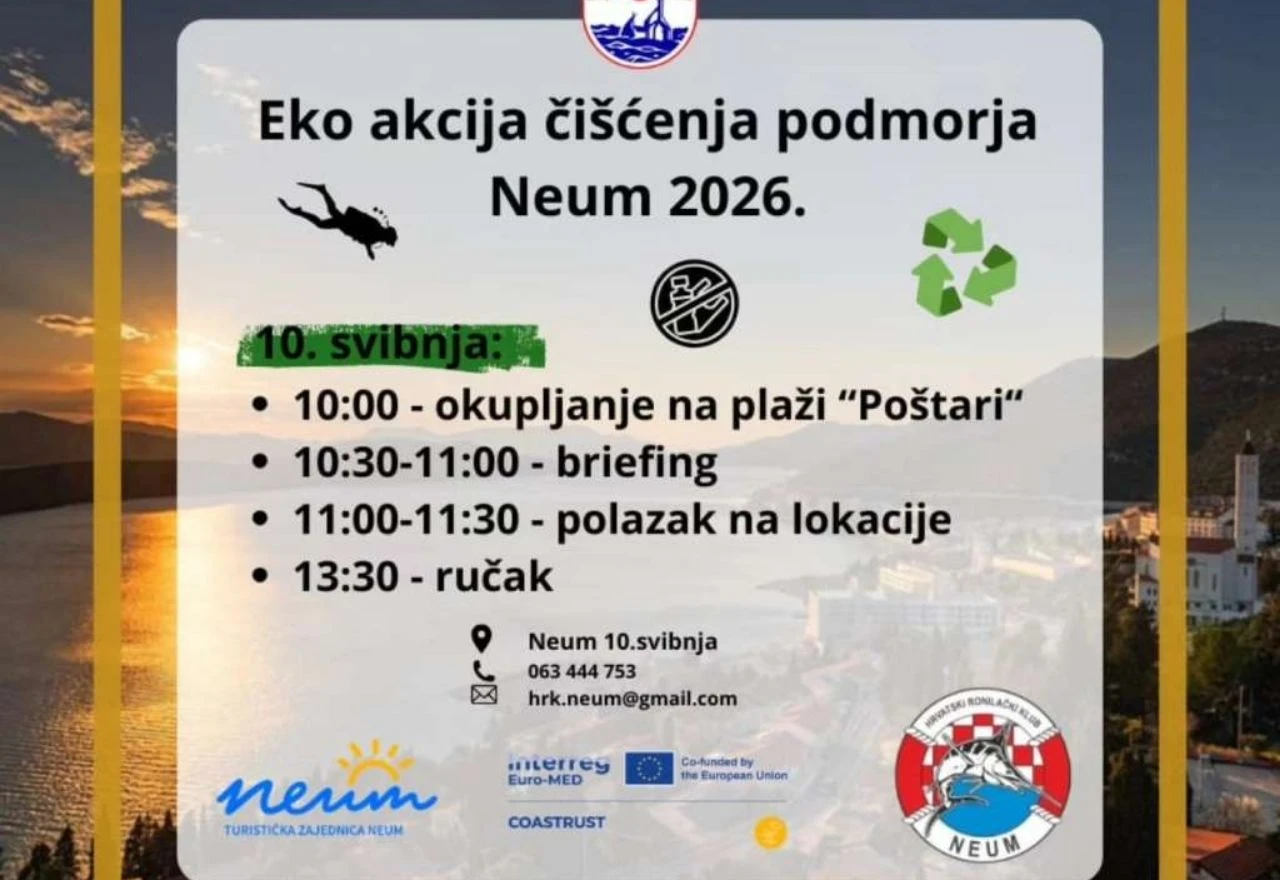 Najava tradicionalne eko akcije čišćenja podmorja u Neumu