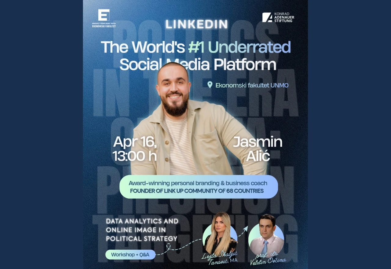 Jasmin Alić u Mostaru otkriva kako LinkedIn pretvoriti u alat za uspjeh