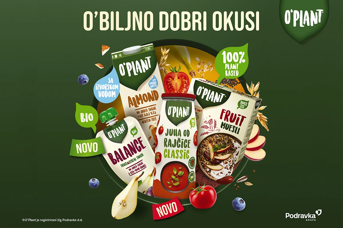 O'Plant donosi novu dimenziju biljne prehrane koja osigurava ravnotežu, energiju i užitak u svakom danu